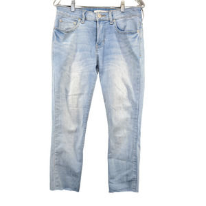 PacSun Men's Stacked Skinny Jeans Blue 29x30 Actual 29x24 Denim Raw Hem